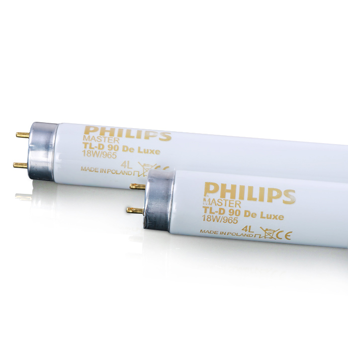 PHILIPS 標準光源D65燈管MASTER TL-D 90 De Luxe 18W/965 SLV/10